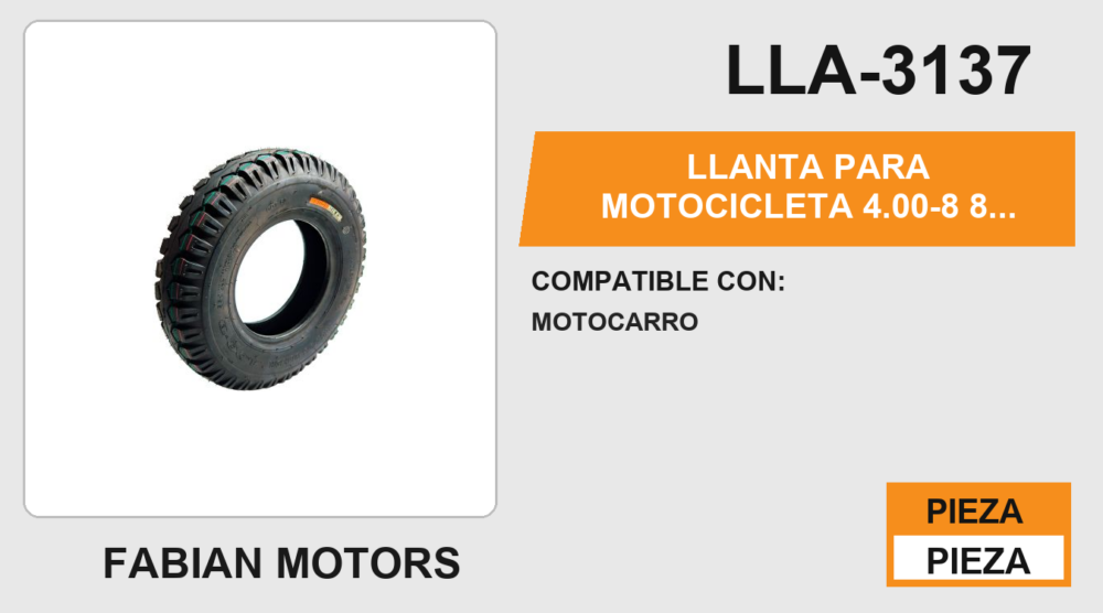 4.00-8 8 CAPAS P111 USA CAMARA (TT)