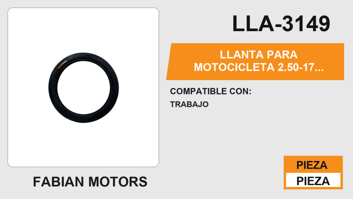 2.50-17 P02 4 CAPAS USA CAMARA (TT)