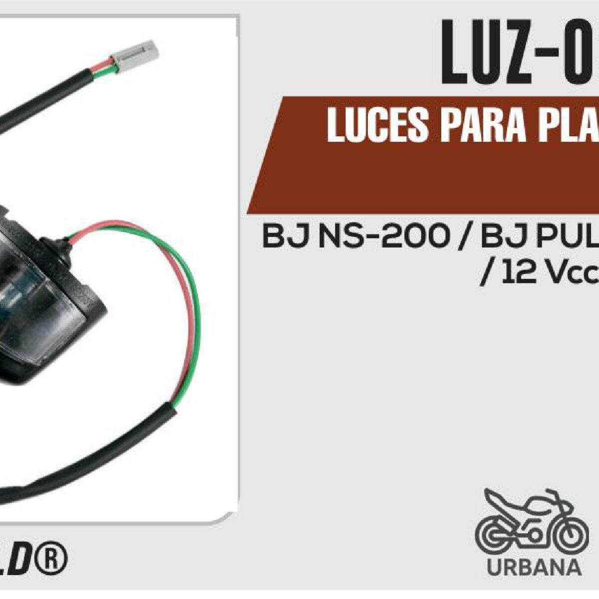 LUCES PARA PLACA ROUSER 12Vcc