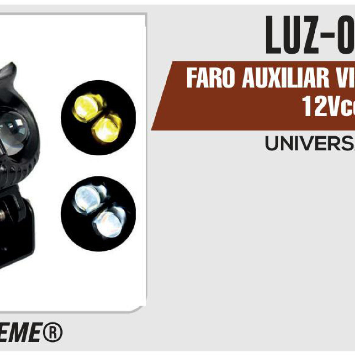 FARO AUXILIAR VISTA DE BUHO 12Vcc