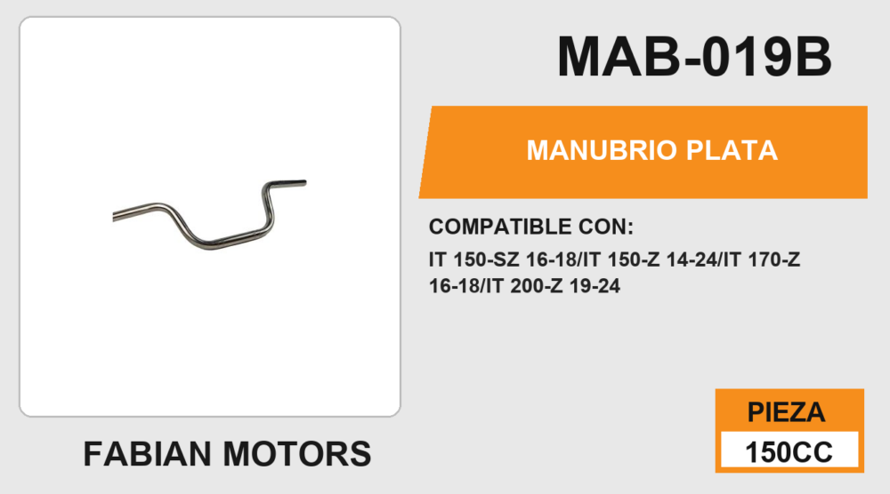 MANUBRIO PLATA