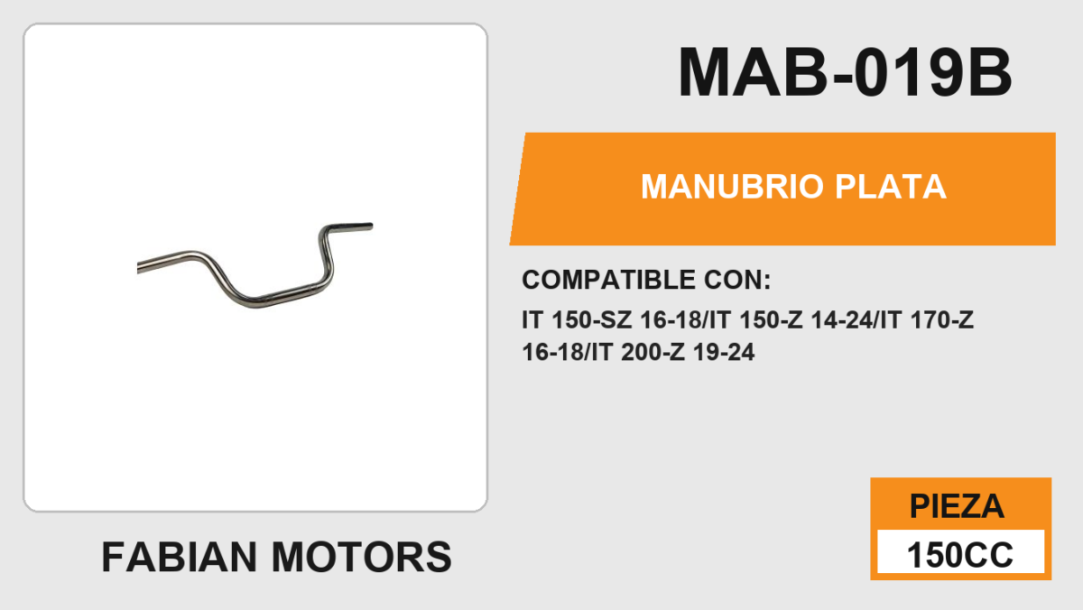 MANUBRIO PLATA