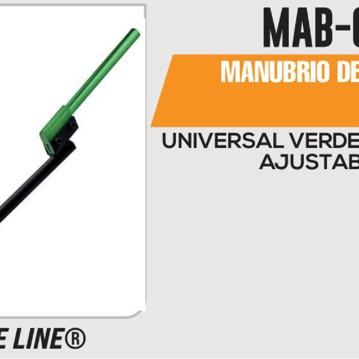 MANUBRIO DE ALUMINO VERDE BASE NEGRA AJUSTABLES