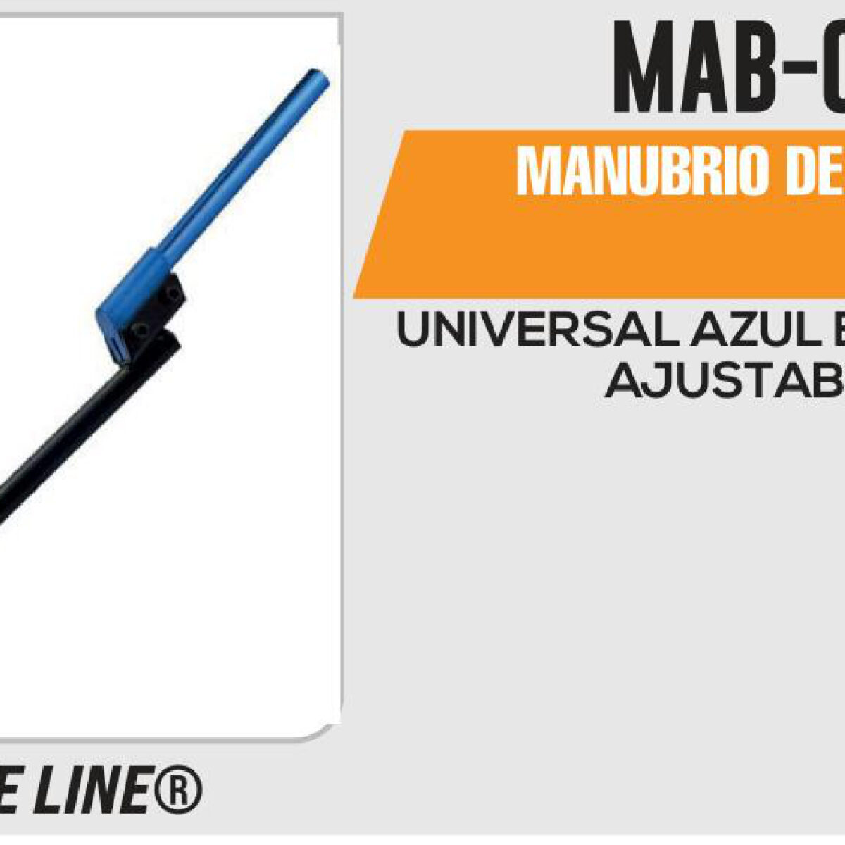 MANUBRIO DE ALUMINO AZUL BASE NEGRA AJUSTABLES