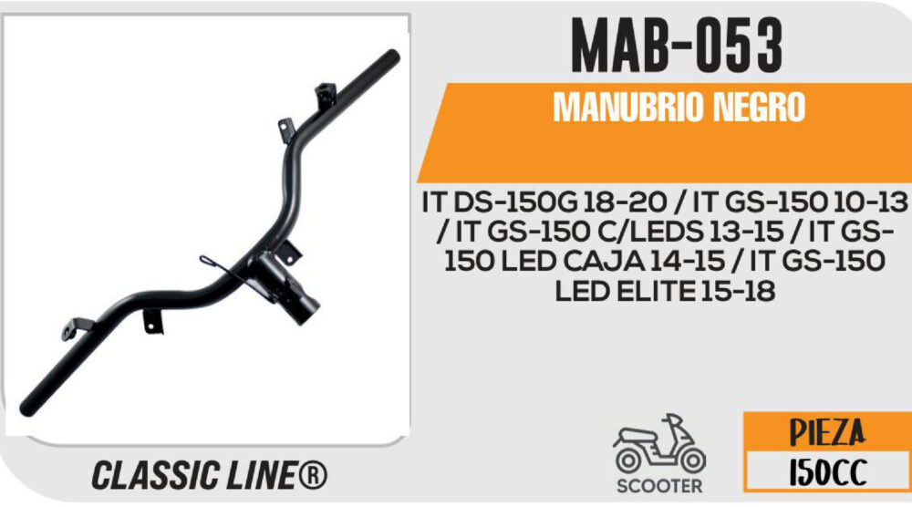 MANUBRIO NEGRO