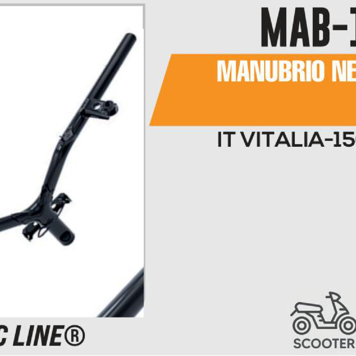 MANUBRIO NEGRO MATE