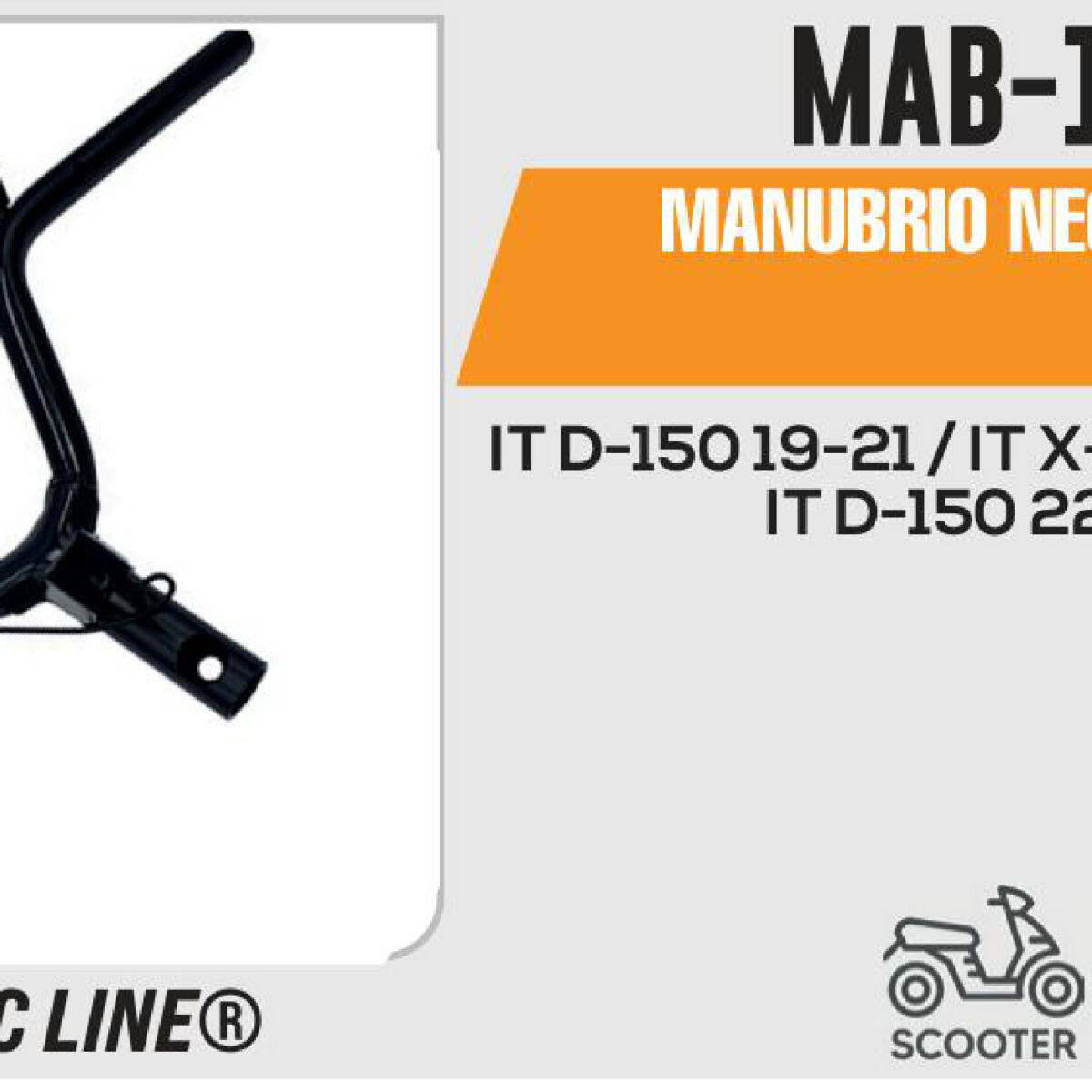 MANUBRIO NEGRO MATE