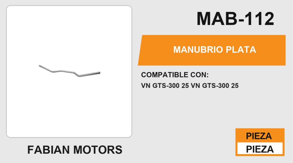 MANUBRIO PLATA