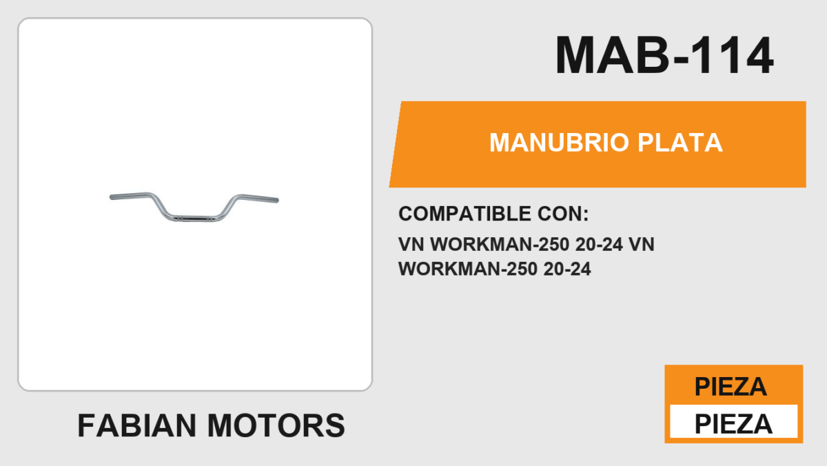 MANUBRIO PLATA