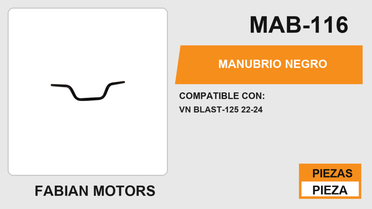 MANUBRIO NEGRO