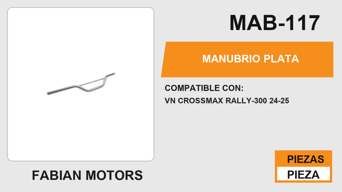MANUBRIO PLATA
