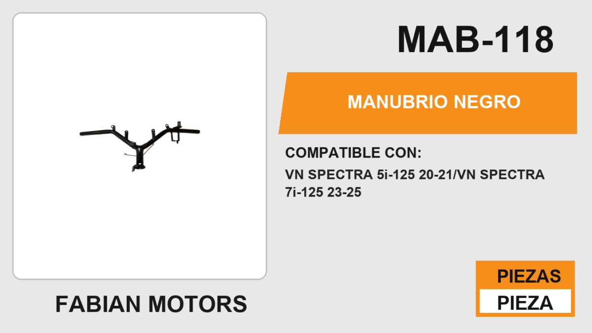 MANUBRIO NEGRO