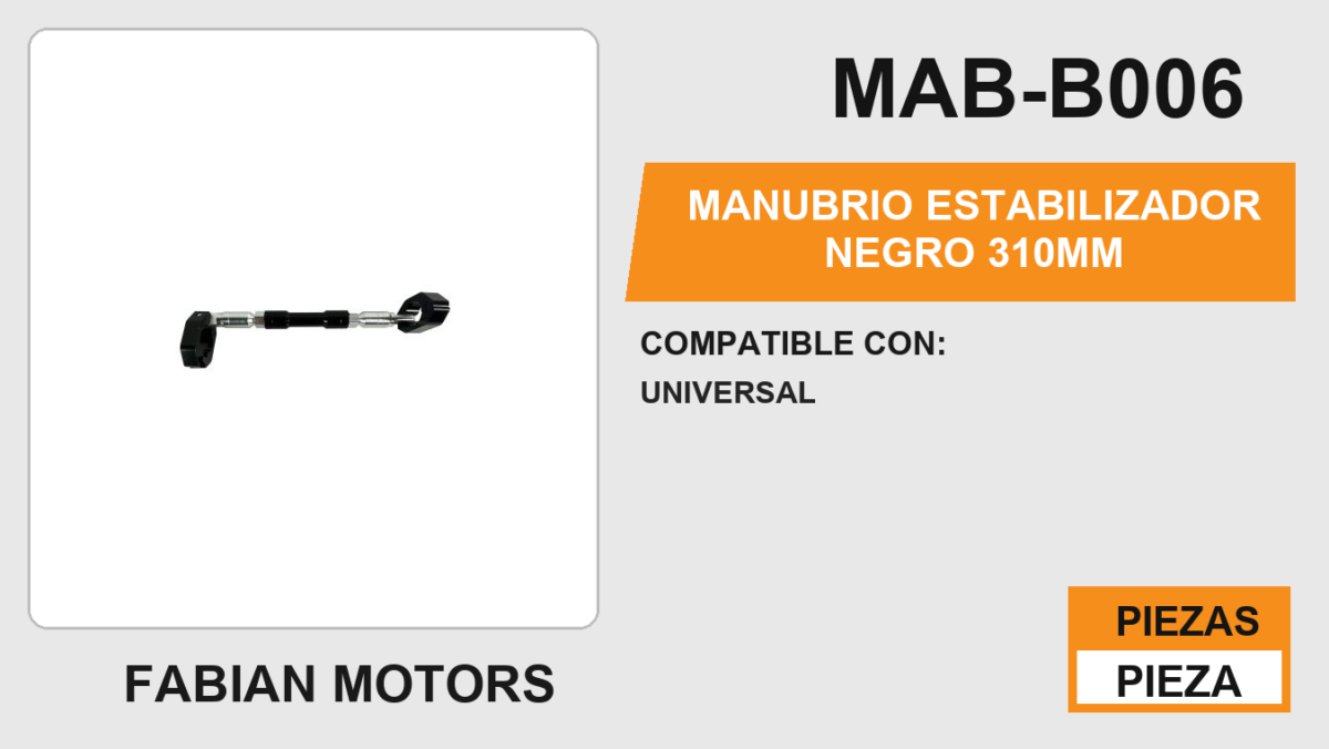 MANUBRIO ESTABILIZADOR NEGRO  310MM