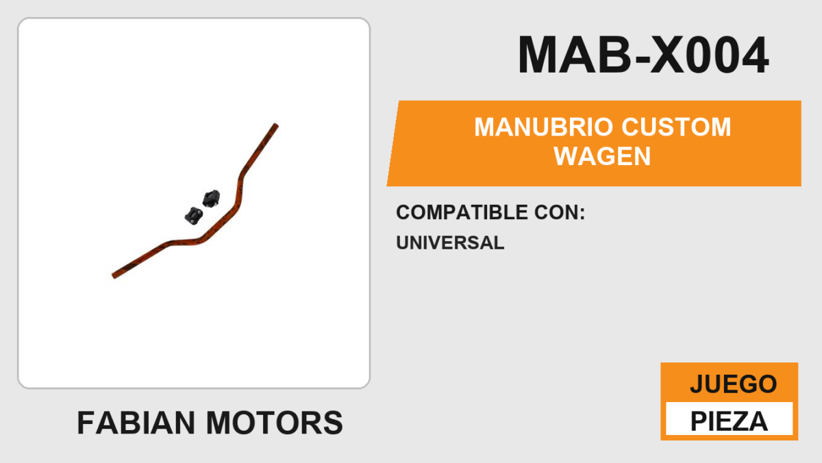 MANUBRIO CUSTOM WAGEN