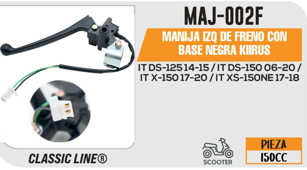 MANIJA IZQ DE FRENO CON BASE NEGRA
