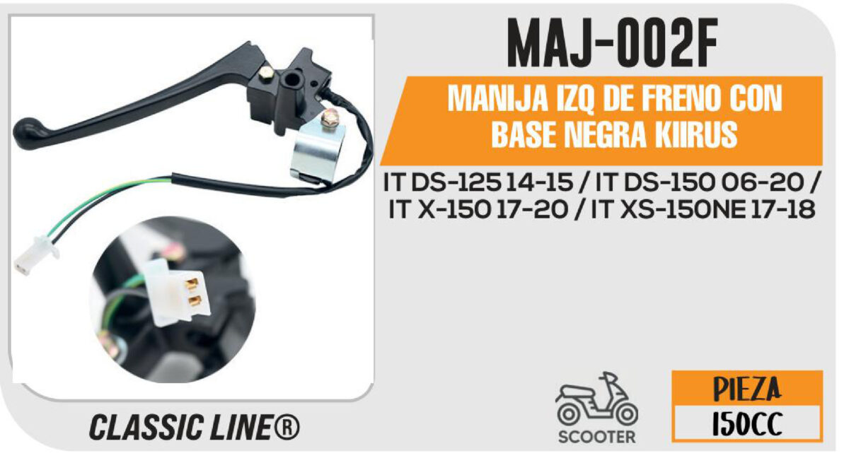 MANIJA IZQ DE FRENO CON BASE NEGRA