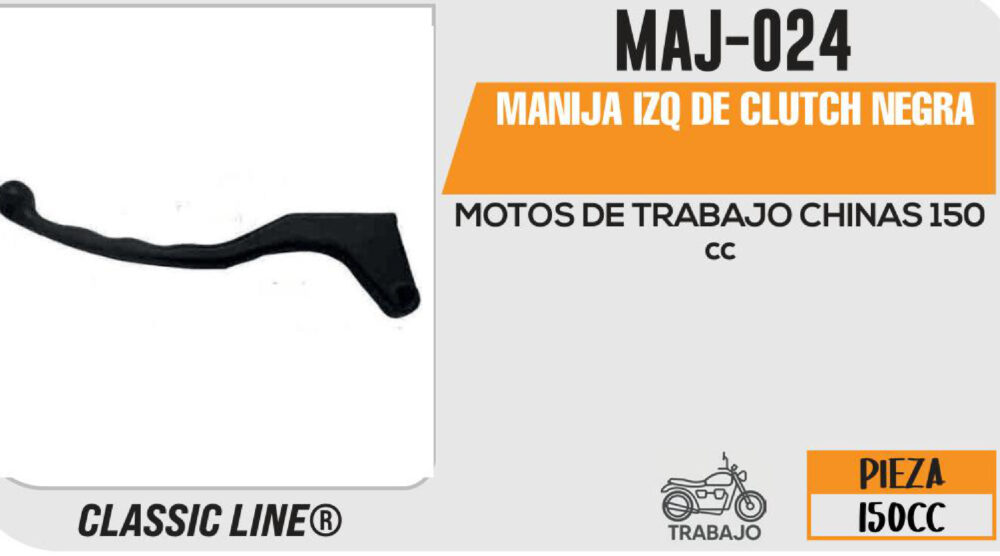 MANIJA IZQUIERDA DE CLUTCH NEGRA