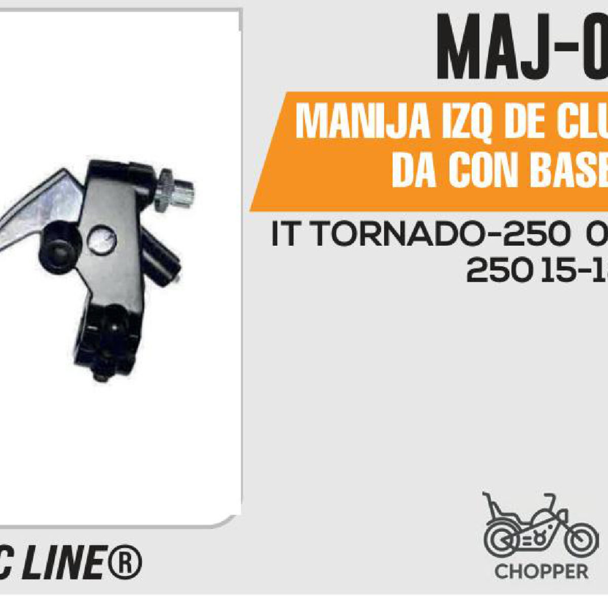 MANIJA IZQUIERDA DE CLUTCH C/BASE NEGRA