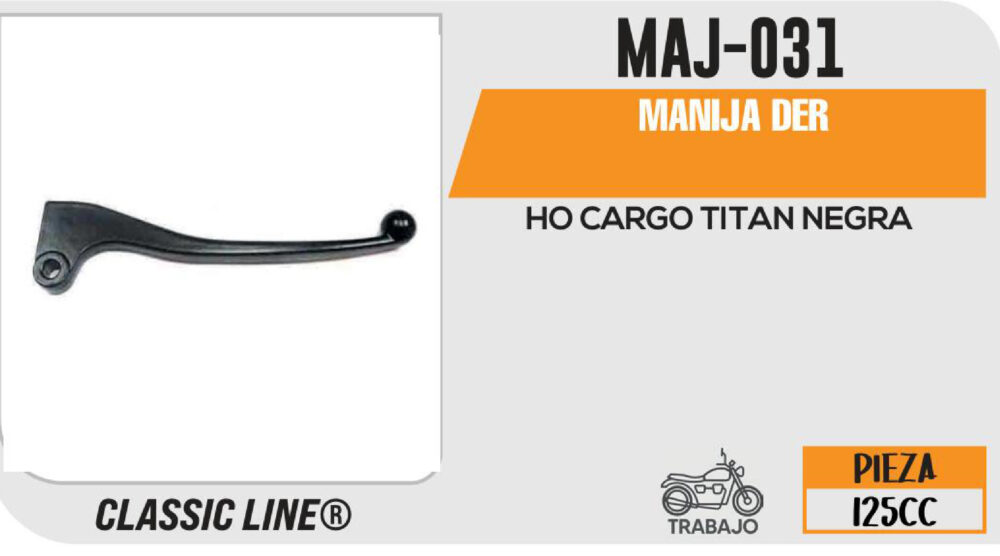 MANIJA DERECHA DE FRENO NEGRA