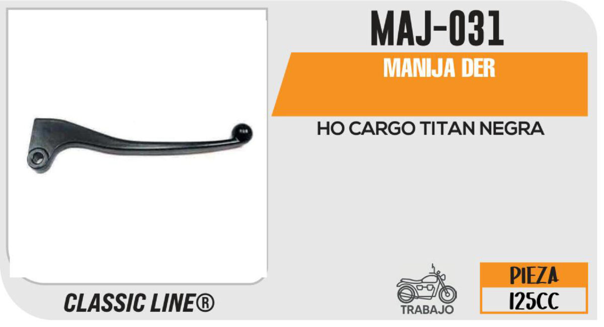 MANIJA DERECHA DE FRENO NEGRA
