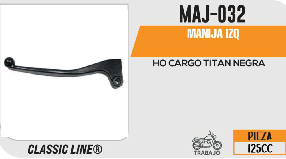 MANIJA IZQUIERDA DE CLUTCH NEGRA