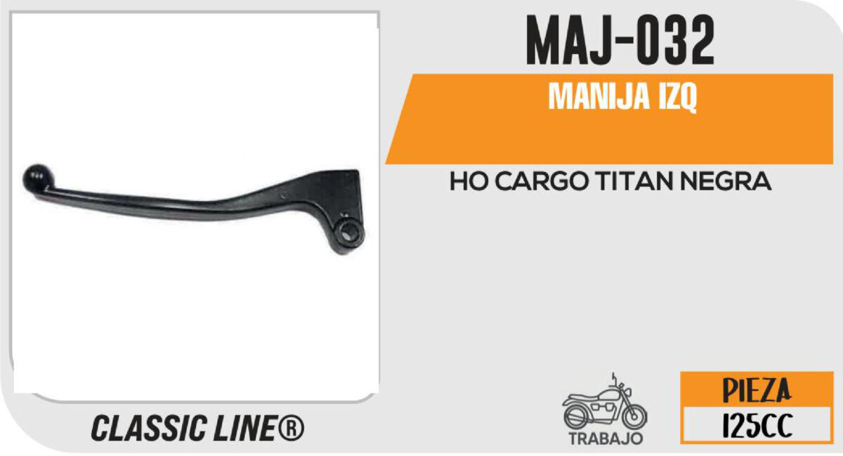MANIJA IZQUIERDA DE CLUTCH NEGRA