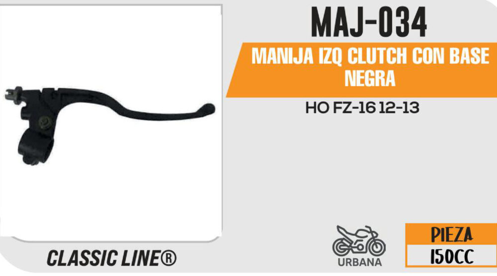 MANIJA IZQUIERDA DE CLUTCH C/BASE NEGRA