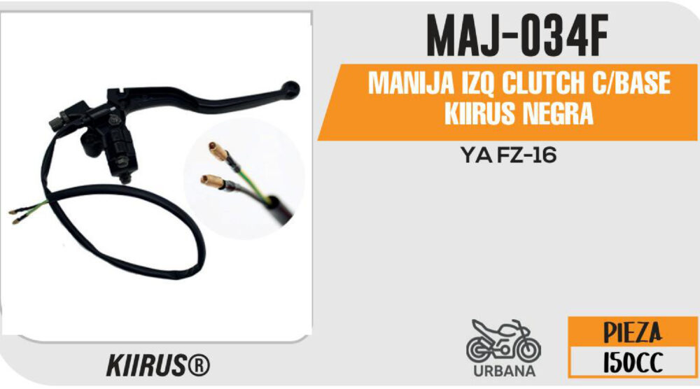 MANIJA IZQ CLUTCH C/BASE NEGRA