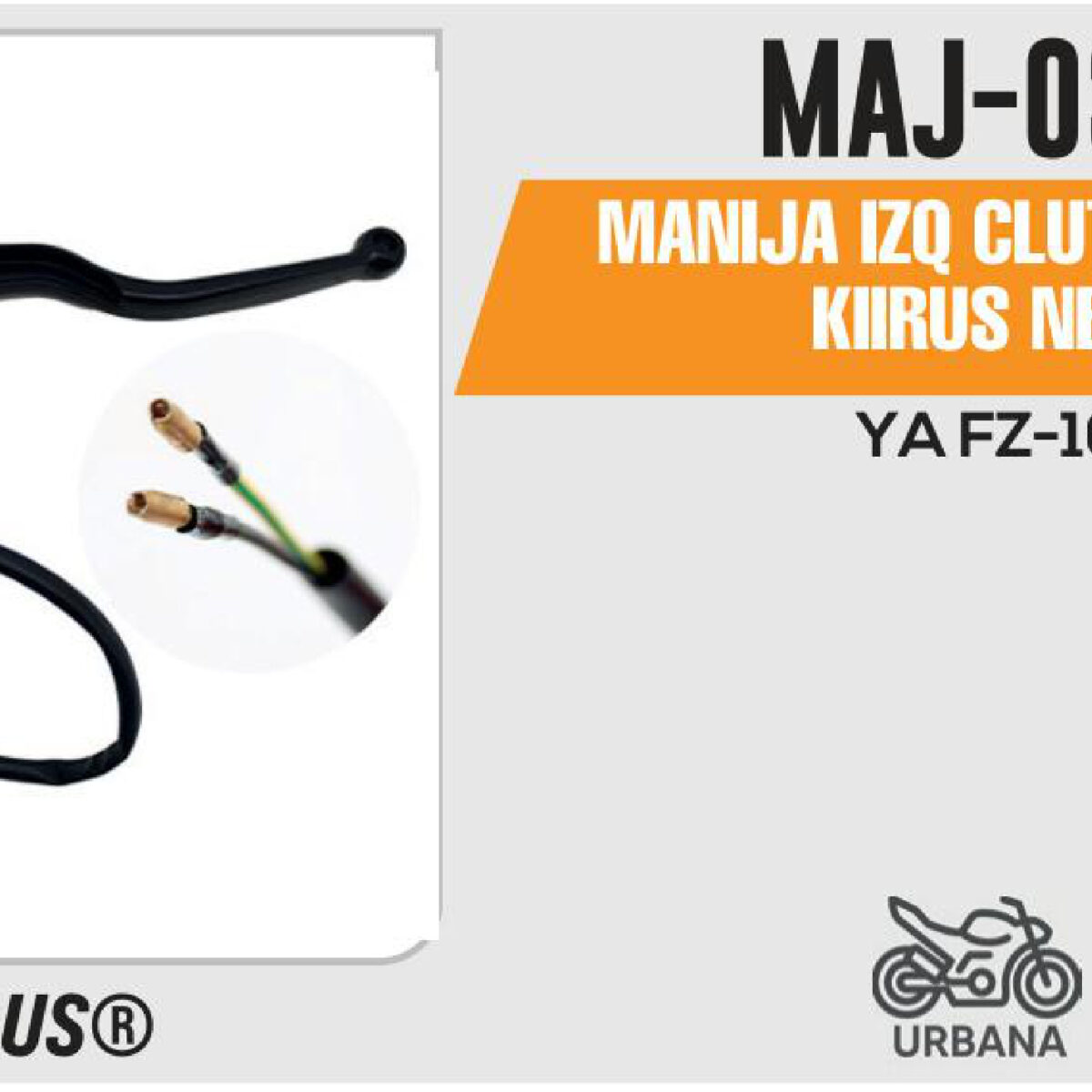 MANIJA IZQ CLUTCH C/BASE NEGRA