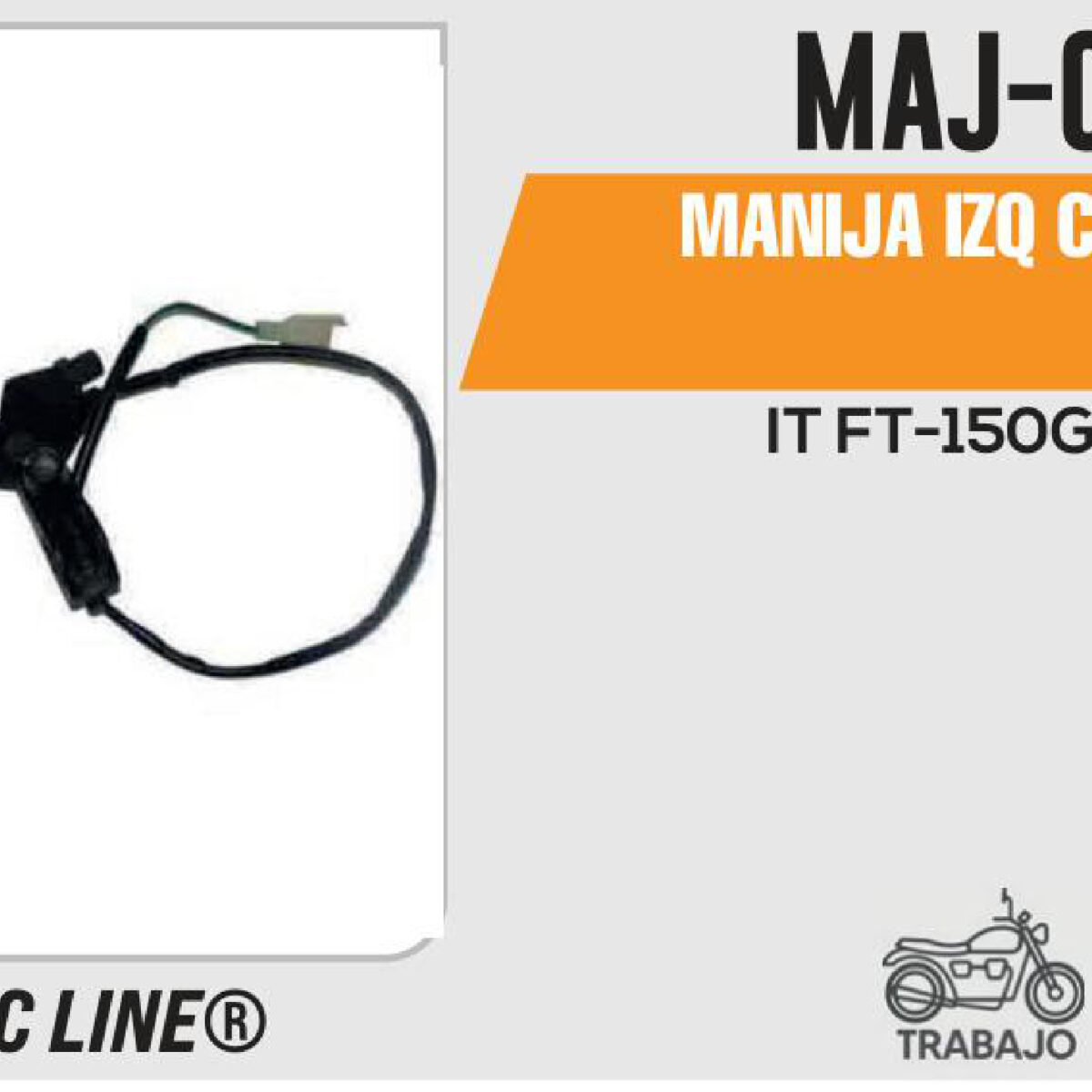 MANIJA IZQUIERDA DE CLUTCH COMPLETA NEGRA