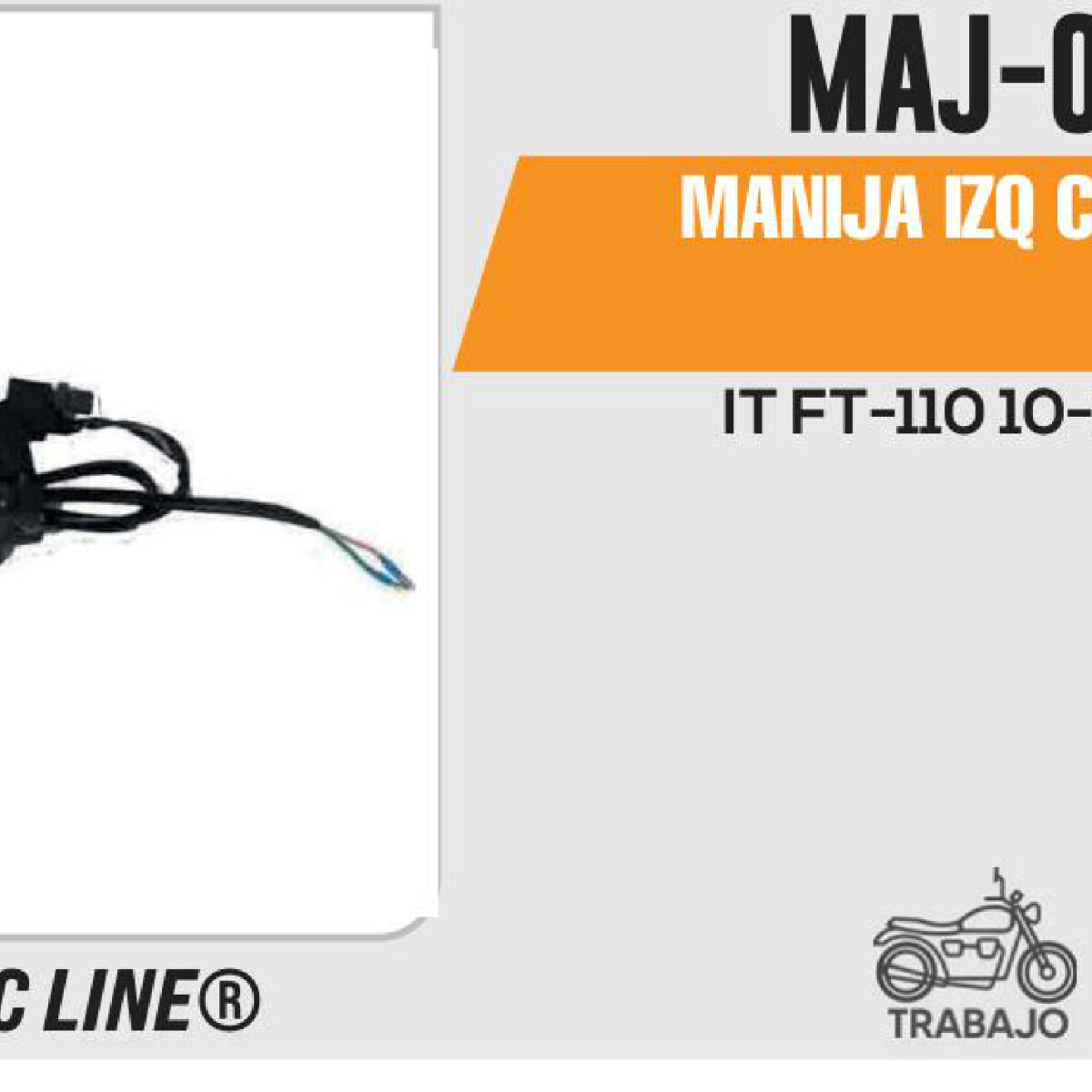 MANIJA IZQUIERDA DE CLUTCH COMPLETA NEGRA