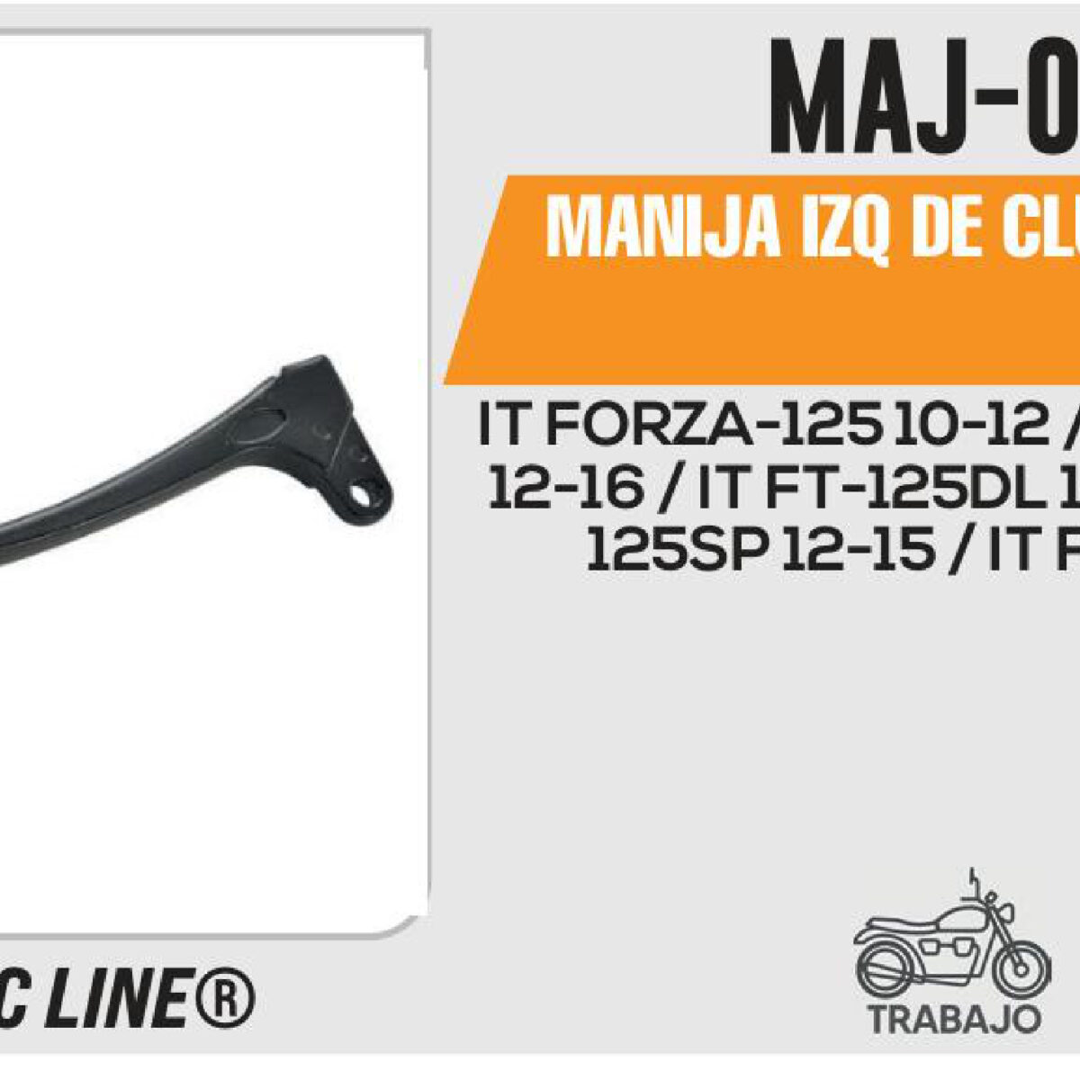 MANIJA IZQUIERDA DE CLUTCH NEGRA