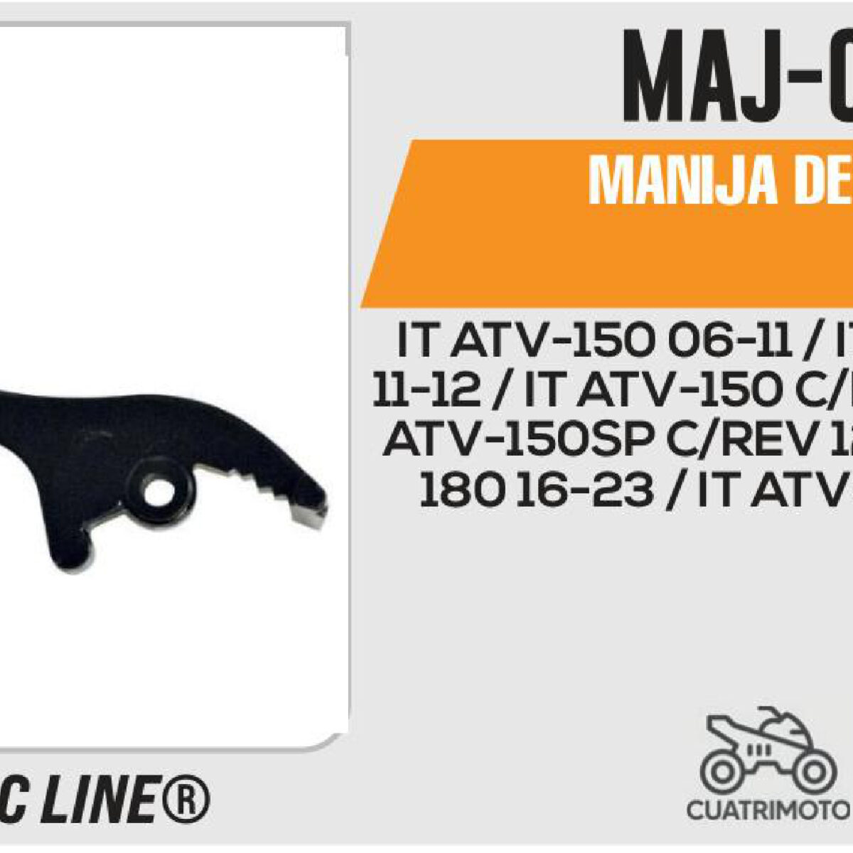 MANIJA DE FRENO NEGRA