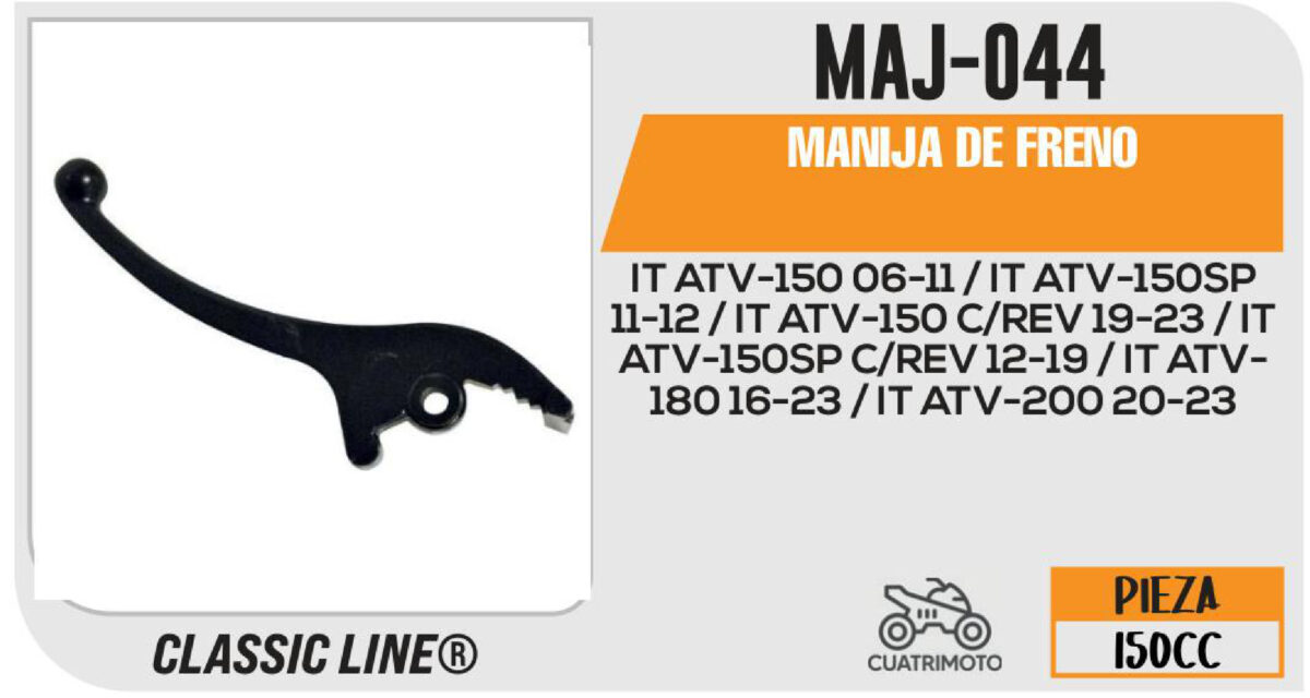 MANIJA DE FRENO NEGRA