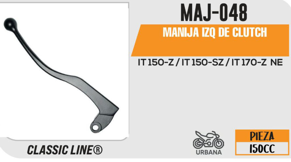 MANIJA IZQUIERDA DE CLUTCH NEGRA