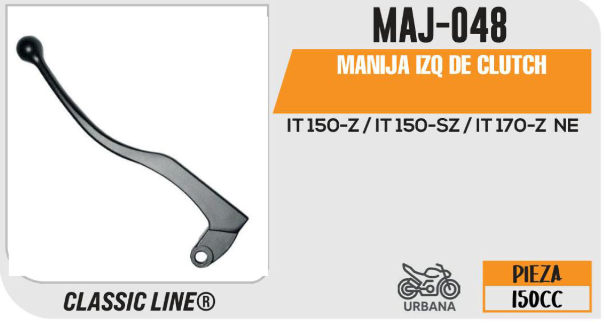 MANIJA IZQUIERDA DE CLUTCH NEGRA