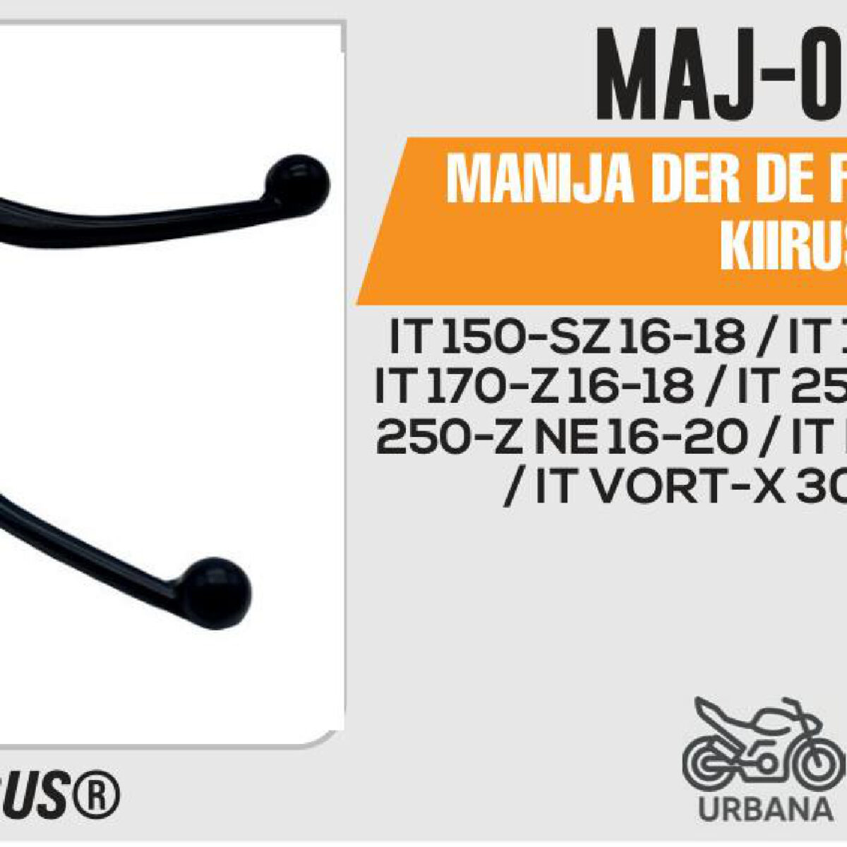 MANIJA DER DE FRENO NEGRA
