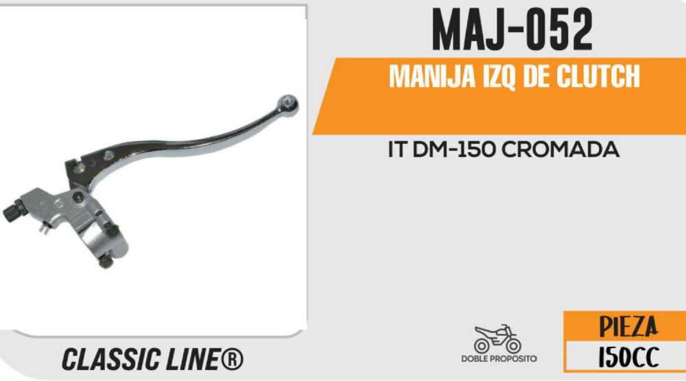 MANIJA IZQUIERDA DE CLUTCH C/BASE CROMADA