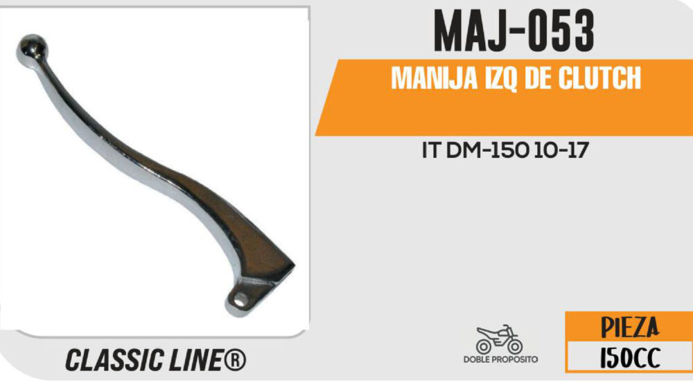 MANIJA IZQUIERDA DE CLUTCH CROMADA