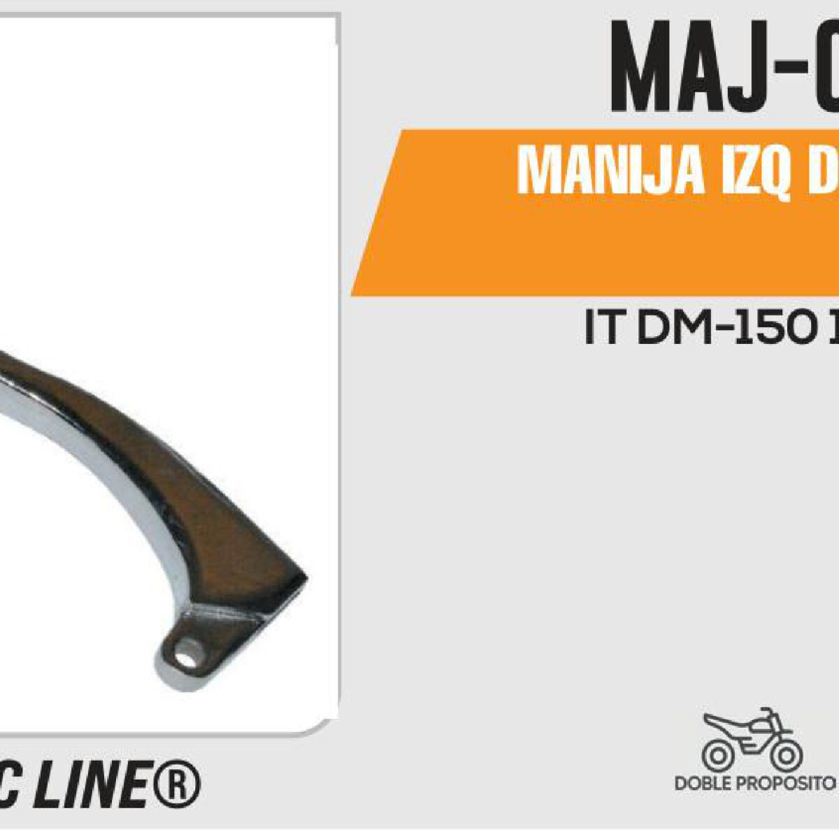 MANIJA IZQUIERDA DE CLUTCH CROMADA