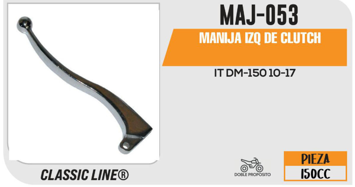 MANIJA IZQUIERDA DE CLUTCH CROMADA