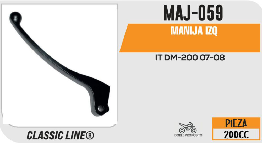 MANIJA IZQUIERDA DECLUTCH NEGRA