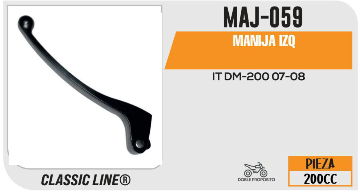 MANIJA IZQUIERDA DECLUTCH NEGRA