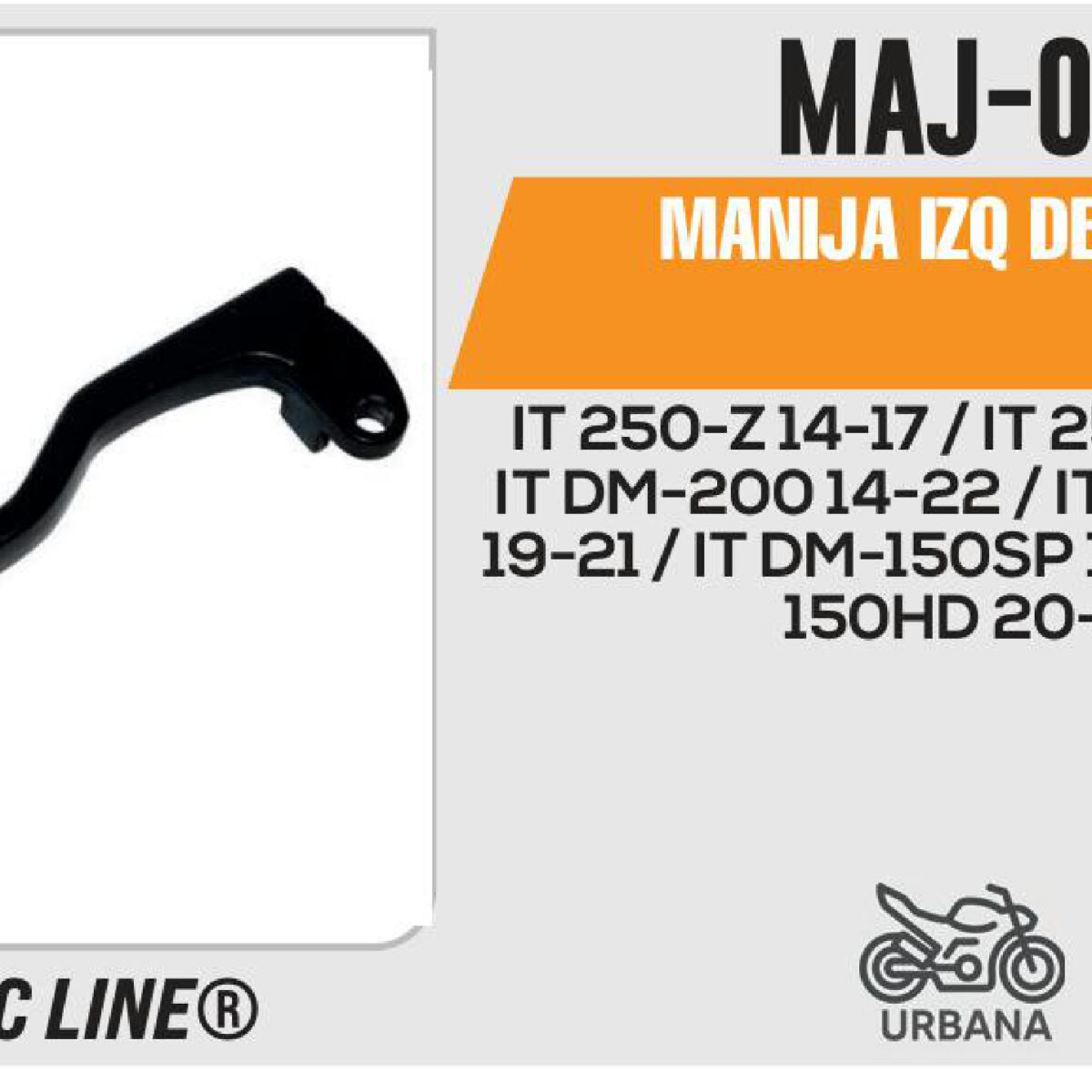 MANIJA IZQUIERDA DE CLUTCH NEGRA