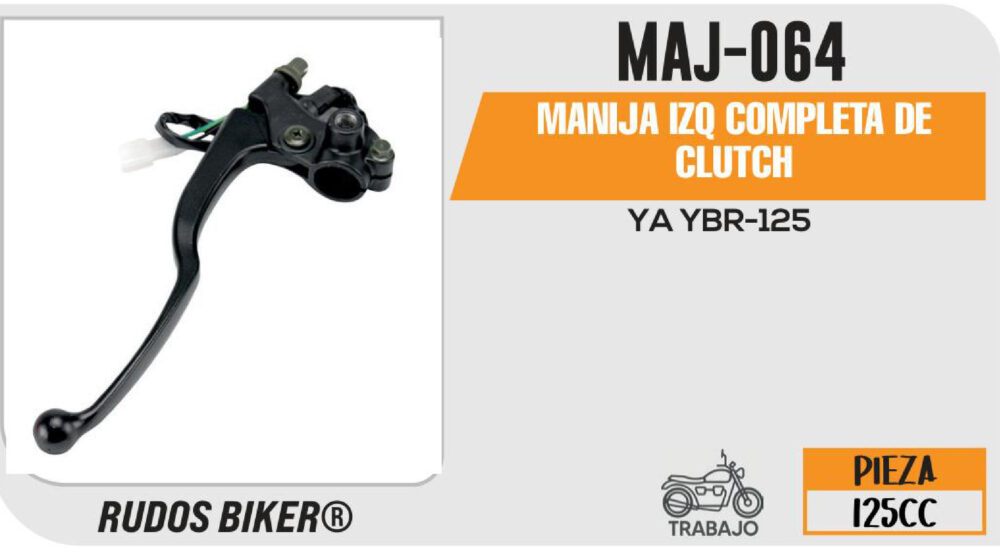 MANIJA IZQUIERDA DE CLUTCH COMPLETA NEGRA