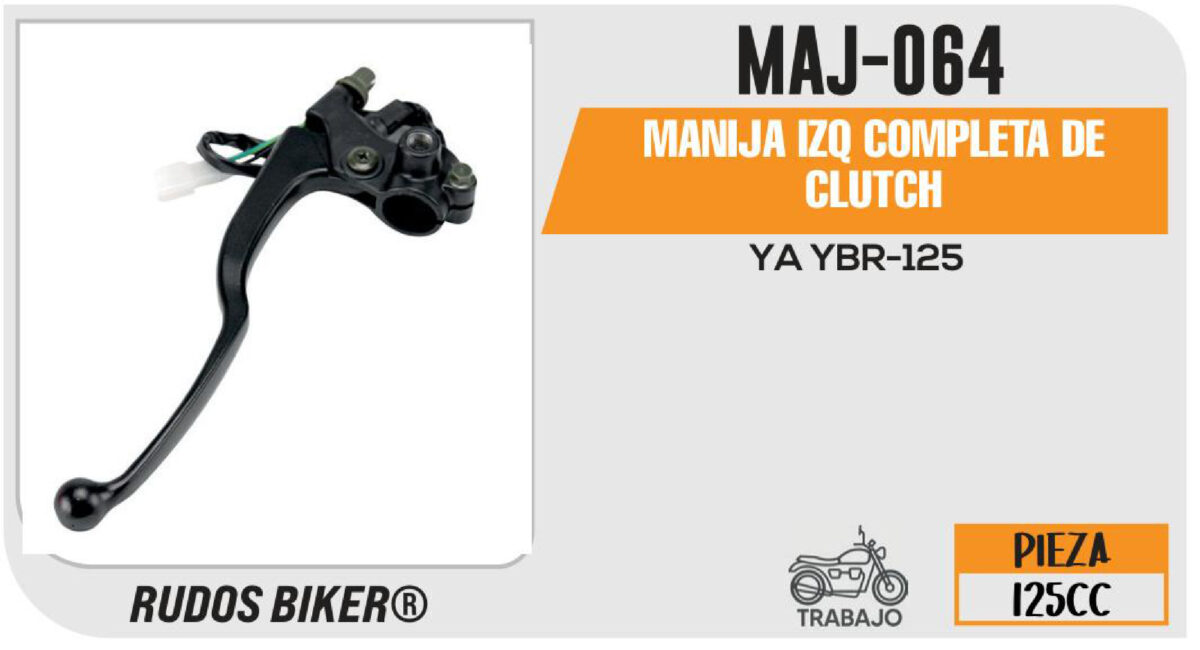 MANIJA IZQUIERDA DE CLUTCH COMPLETA NEGRA