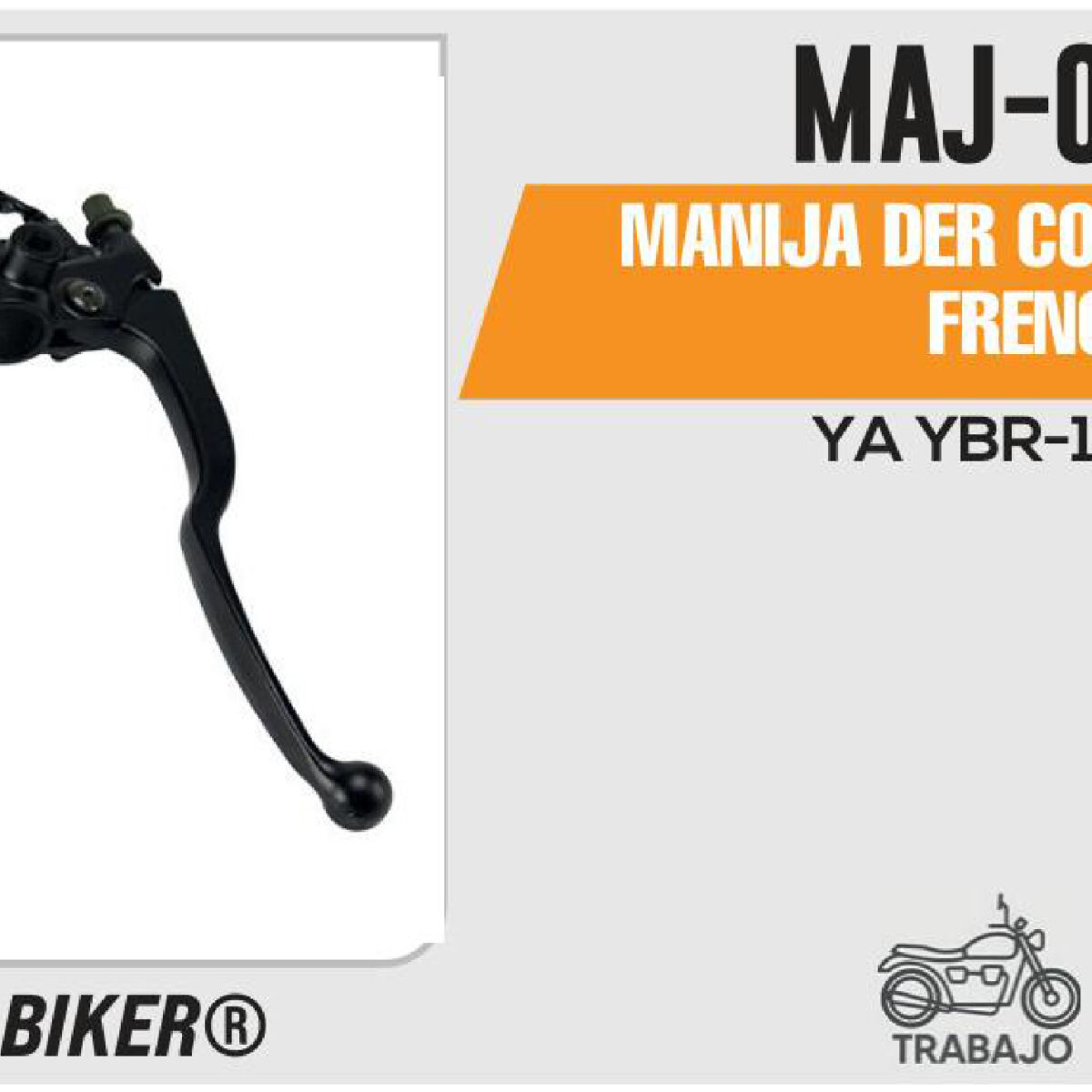 MANIJA DERECHA DE FRENO COMPLETA NEGRA
