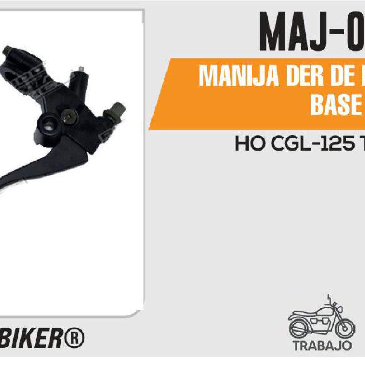 MANIJA DERECHA DE FRENO C/BASE NEGRA