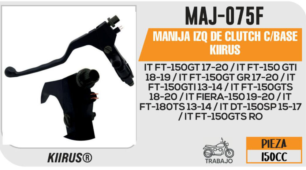 MANIJA IZQ DE CLUTCH C/BASE