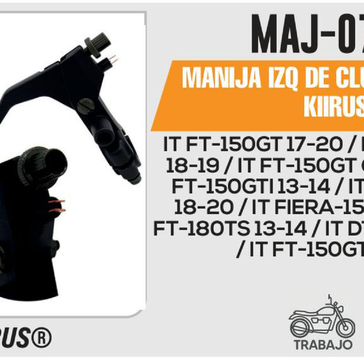 MANIJA IZQ DE CLUTCH C/BASE
